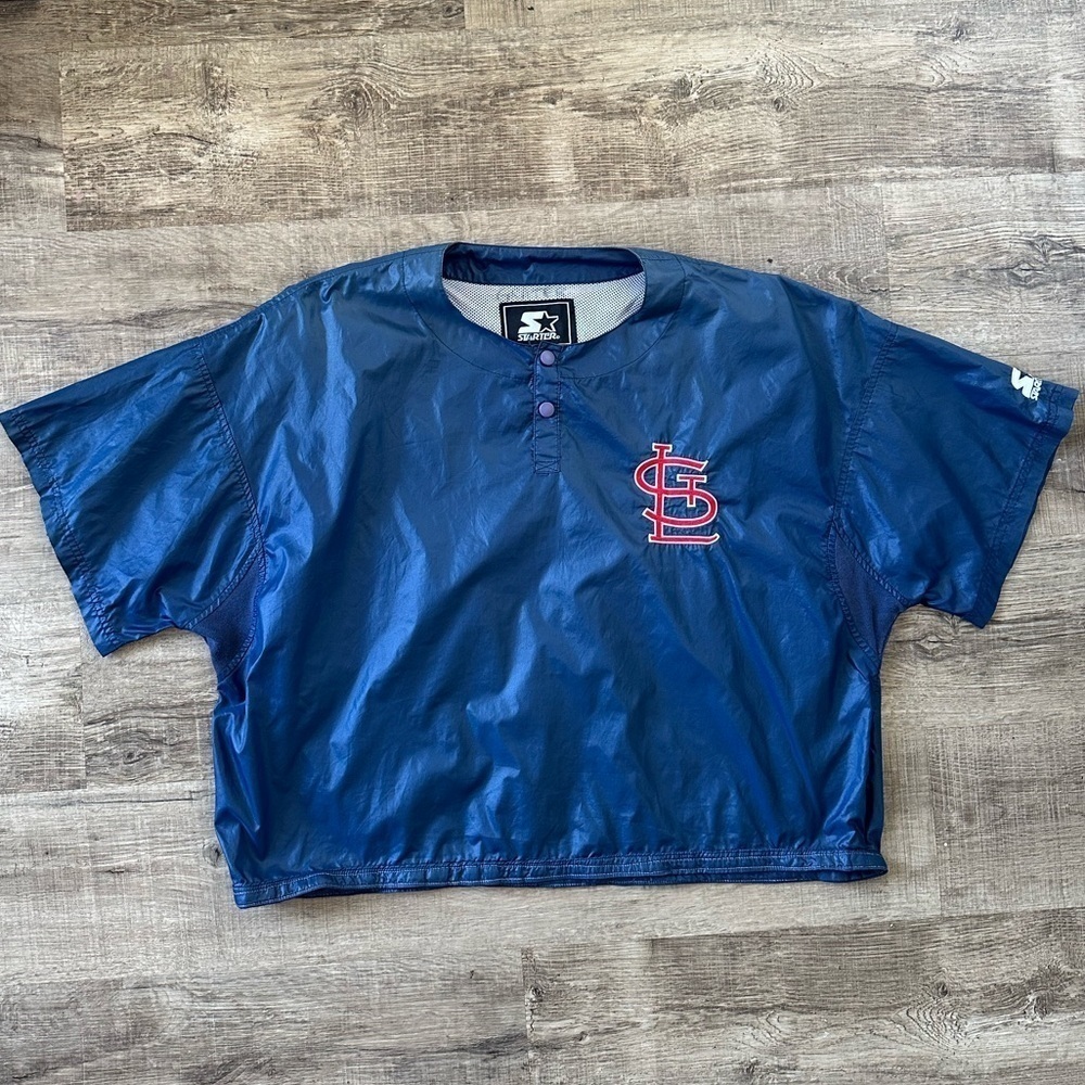 Vintage Starter Diamond Collection MLB St Louis Cardinals Pullover Top / Jacket